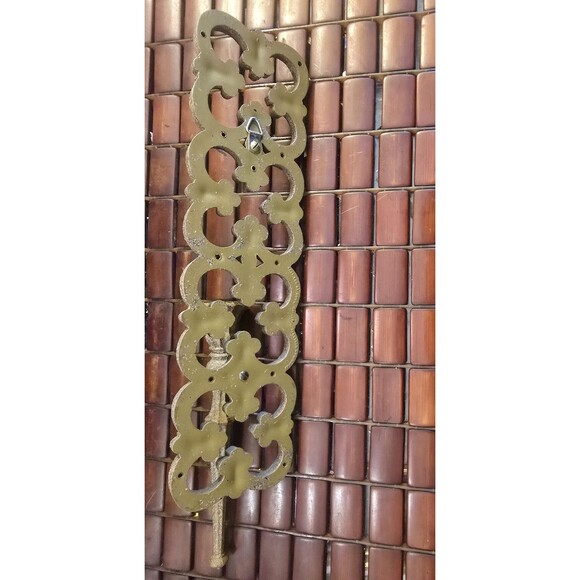 Ornate Gothic Wall Sconce Candle Holder Vintage 1967 DART #4027 18"x4"x2.5" - Picture 5 of 6